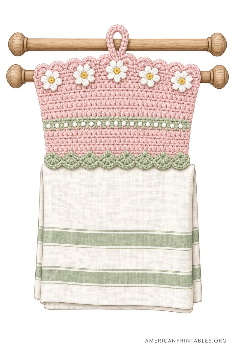 Free Printable Crochet Towel Topper Pattern (1)