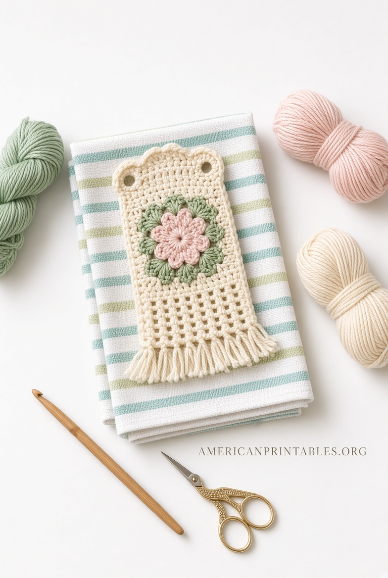 Free Printable Crochet Towel Topper Pattern (2)
