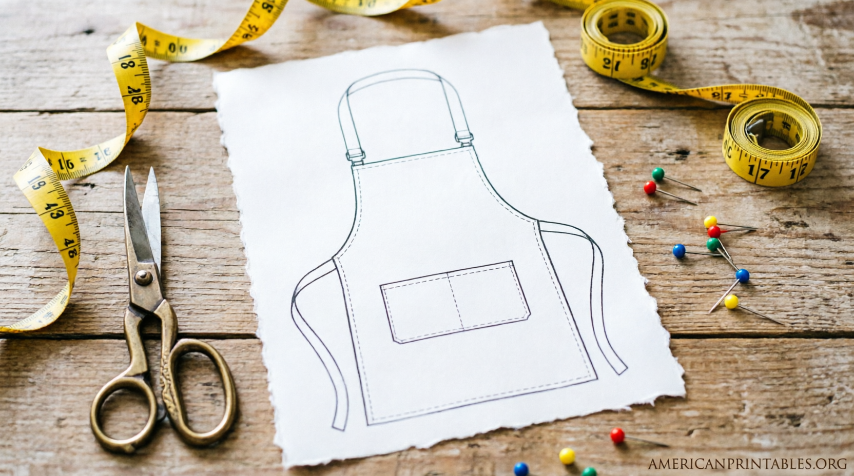 Free Printable Cross Back Apron Pattern PDF (1)