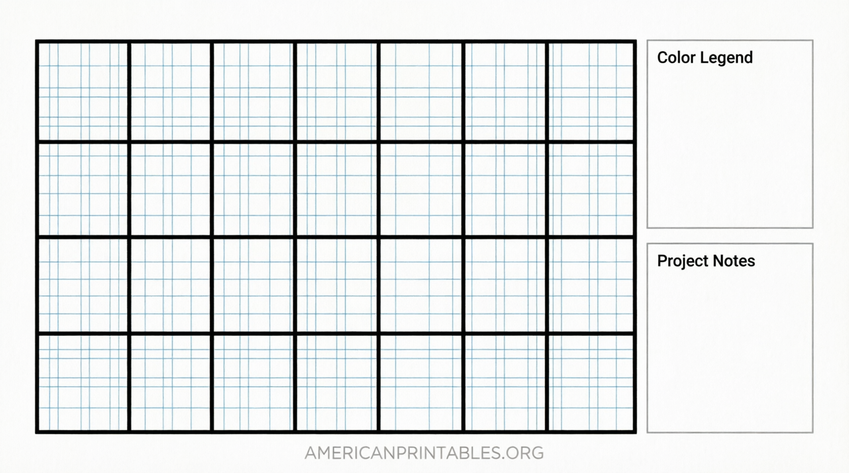 Free Printable Cross Stitch Graph Paper (4)