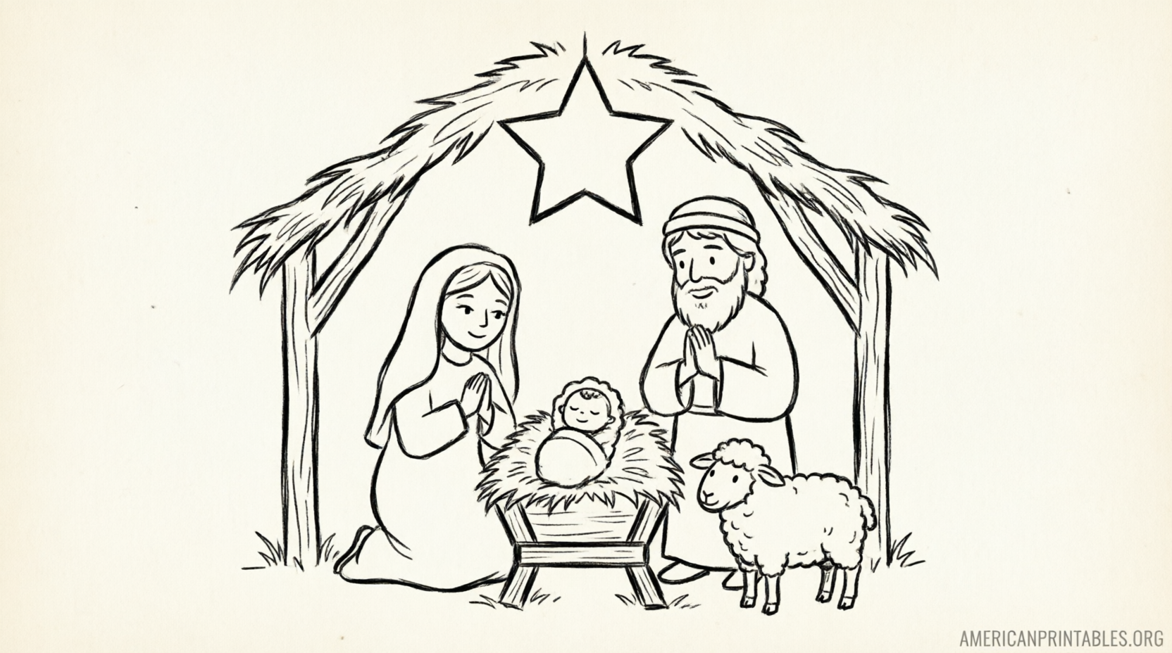 Free Printable Cut Out Nativity Scene Templates (1)