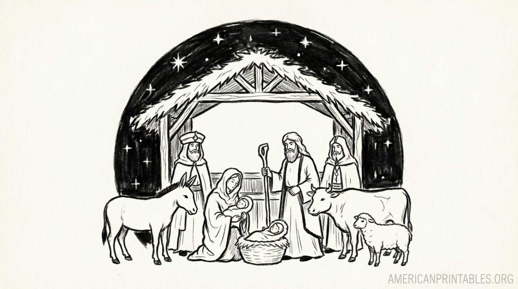 Free Printable Cut Out Nativity Scene Templates (3)