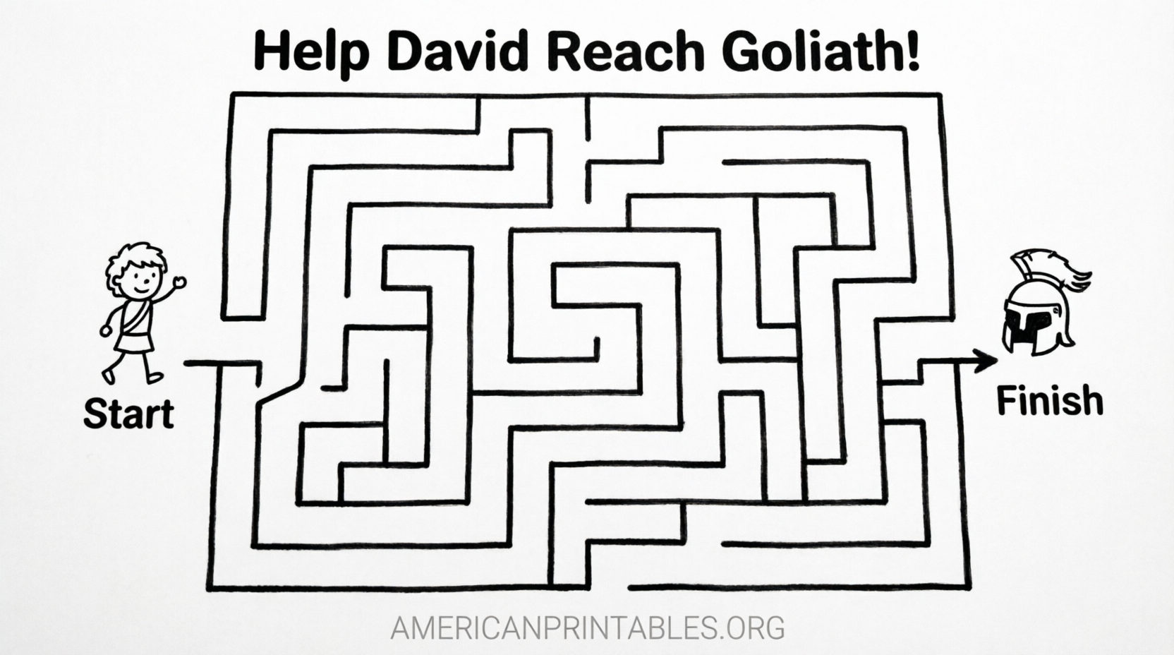 Free Printable David and Goliath Worksheets (3)