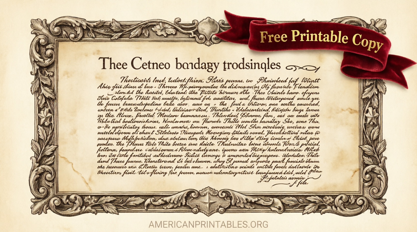 Free Printable Declaration of Independence (3)