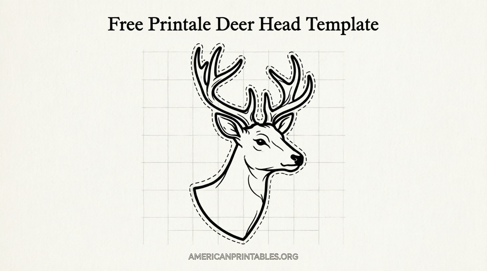 Free Printable Deer Head Template – Easy DIY (1)