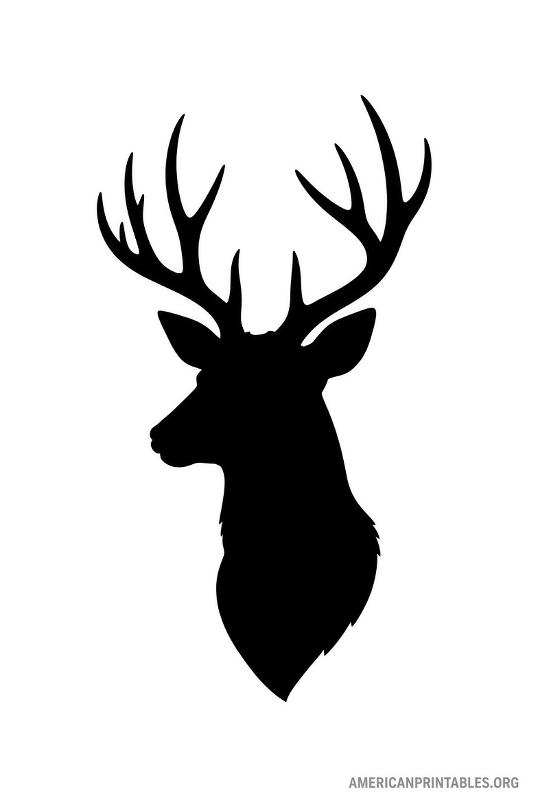 Free Printable Deer Head Template – Easy DIY (3)