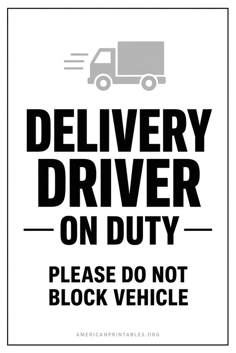 Free Printable Delivery Driver Sign Guide (1)