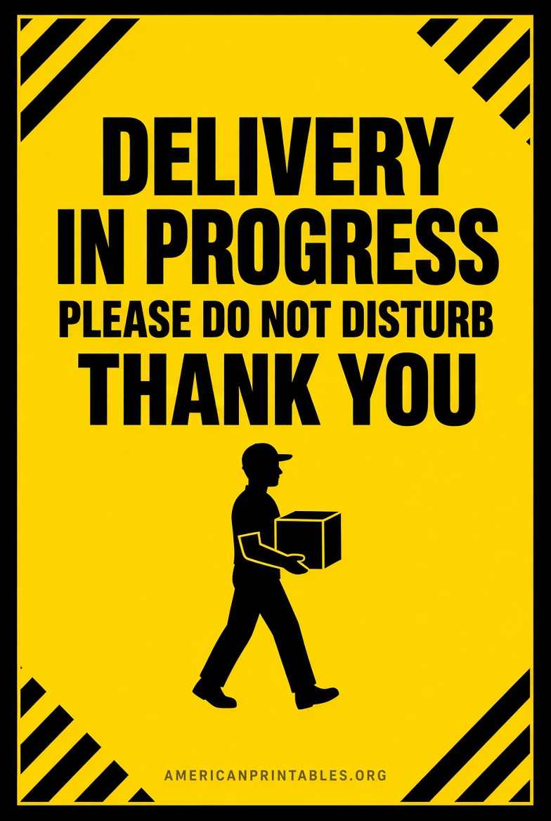 Free Printable Delivery Driver Sign Guide (3)