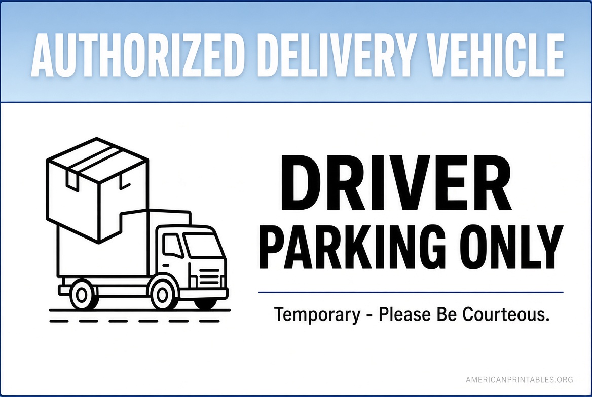 Free Printable Delivery Driver Sign Guide (4)