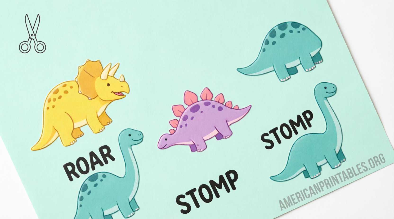 Free Printable Dinosaur Cake Toppers (3)