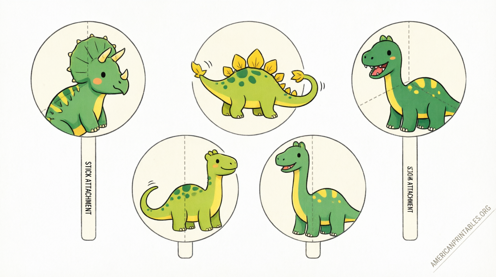 Free Printable Dinosaur Cake Toppers (4)