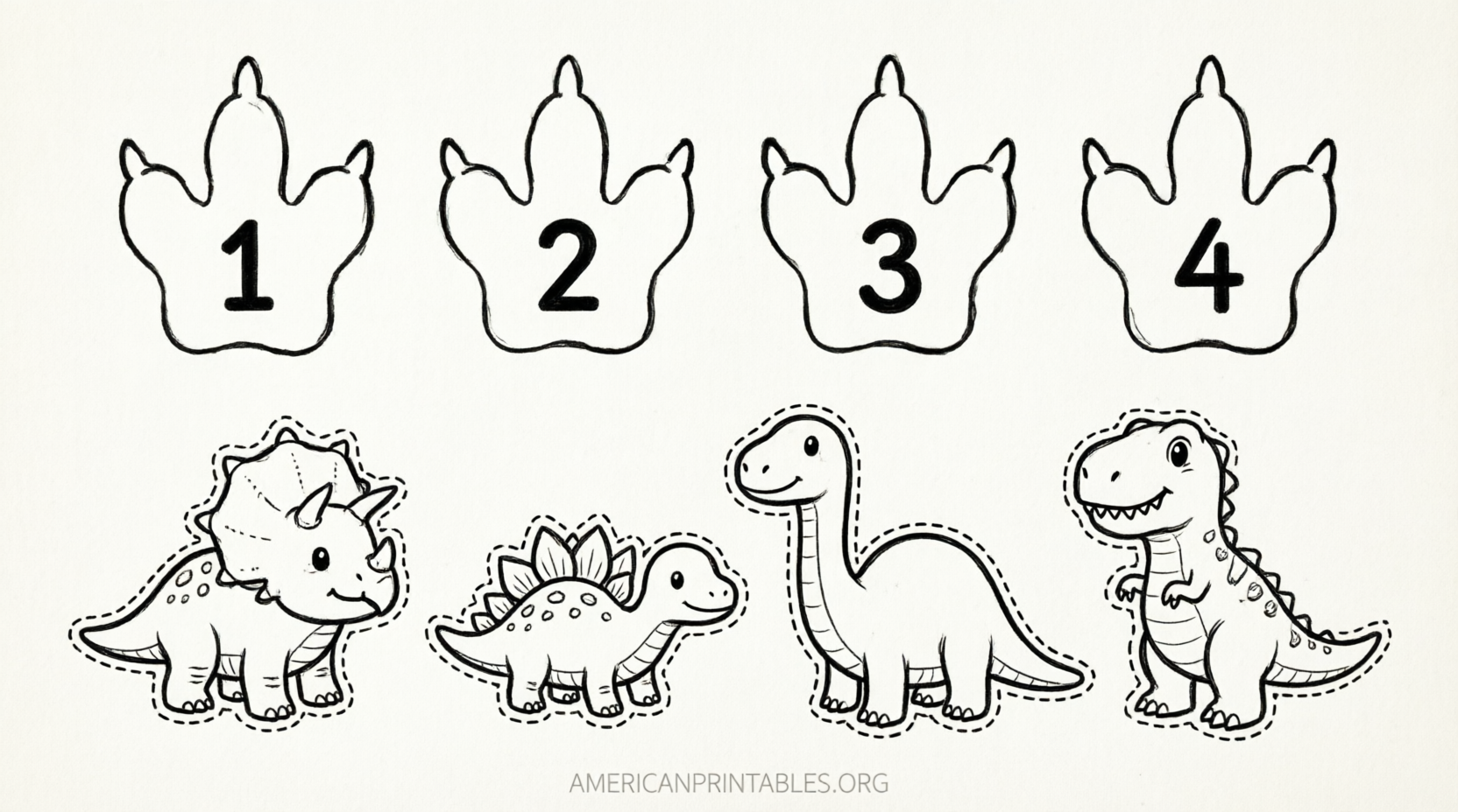 Free Printable Dinosaur Cut and Paste Activities (4)