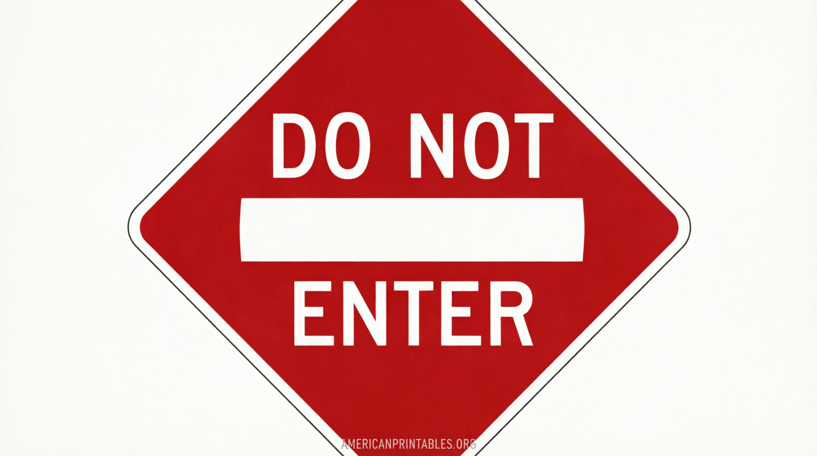 Free Printable Do Not Enter Sign PDF Downloads (1)