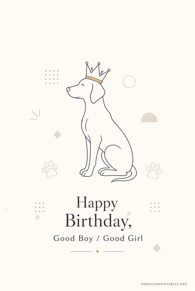Free Printable Dog Birthday Cards Instant Downloads (3)