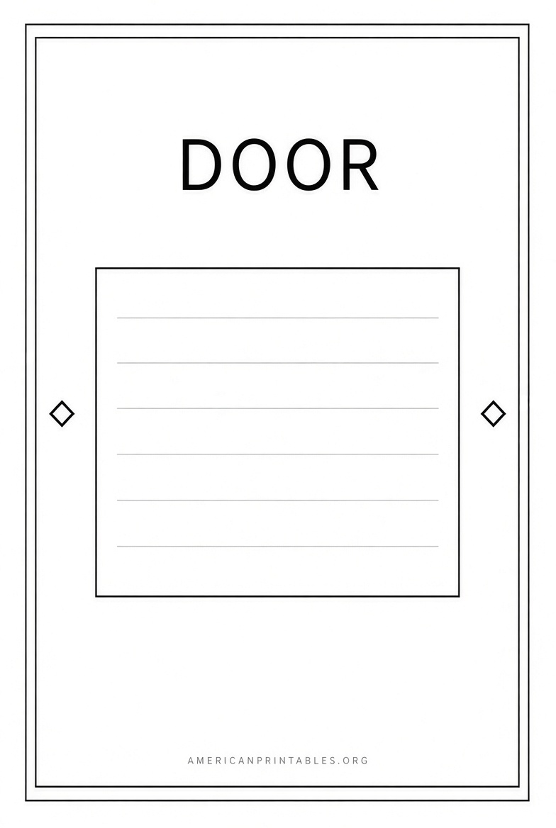 Free Printable Door Name Plate Templates (3)