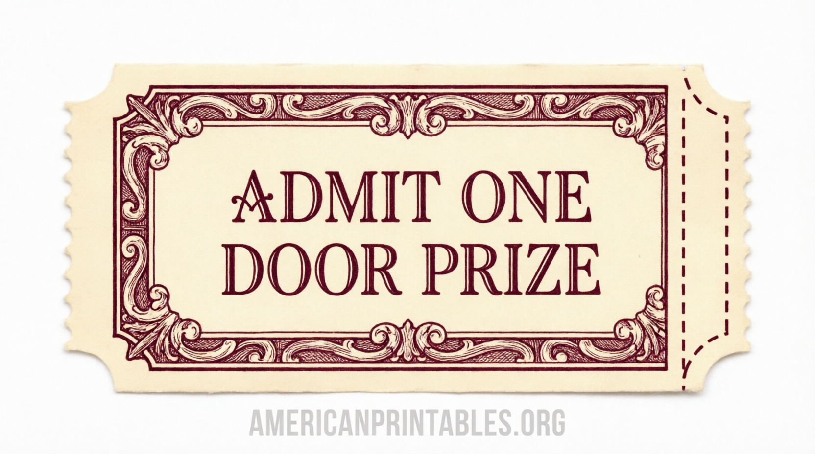Free Printable Door Prize Tickets (2)