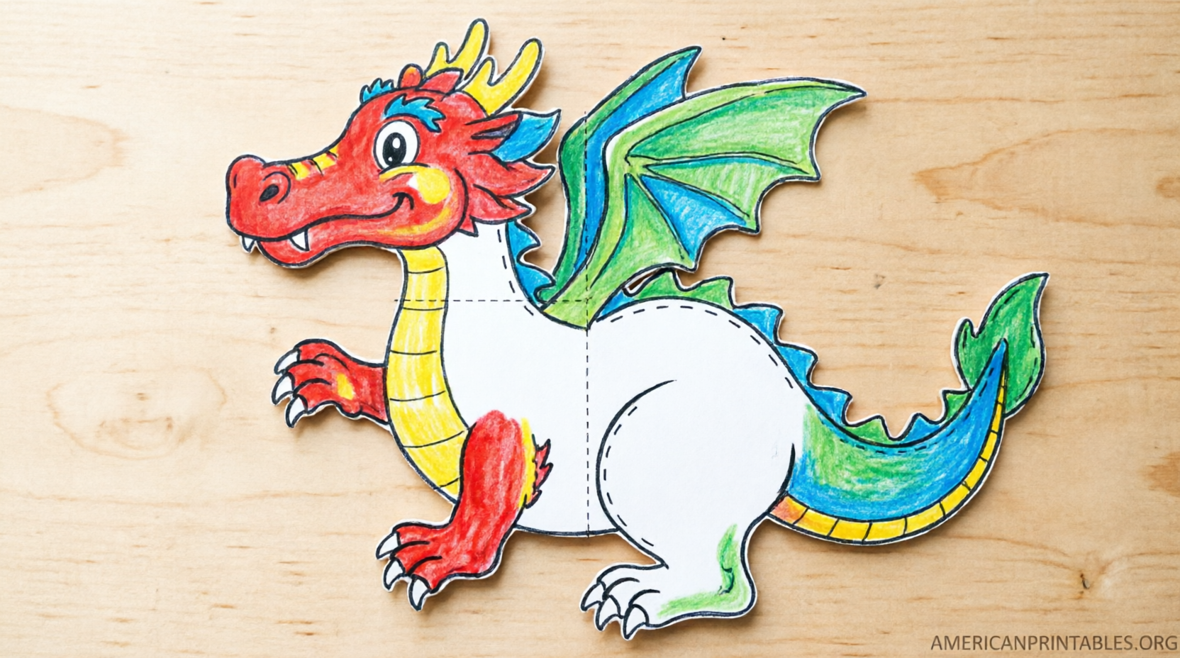 Free Printable Dragon Puppet Templates for Kids (4)