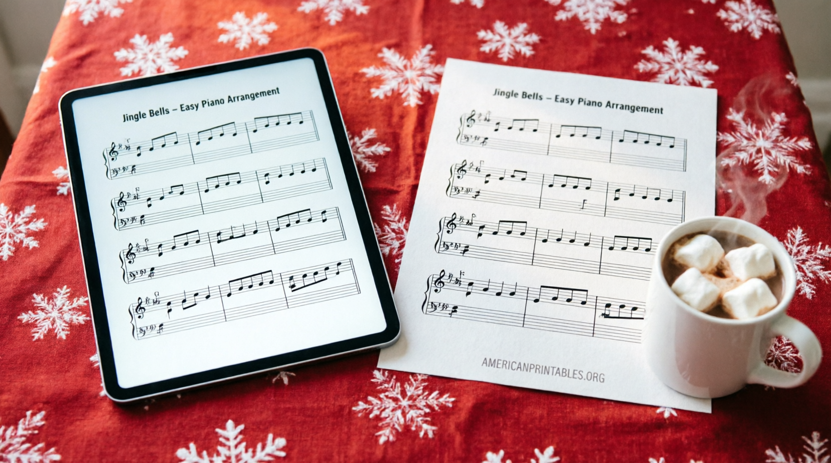 Free Printable Easy Piano Sheet Music for Christmas (4)