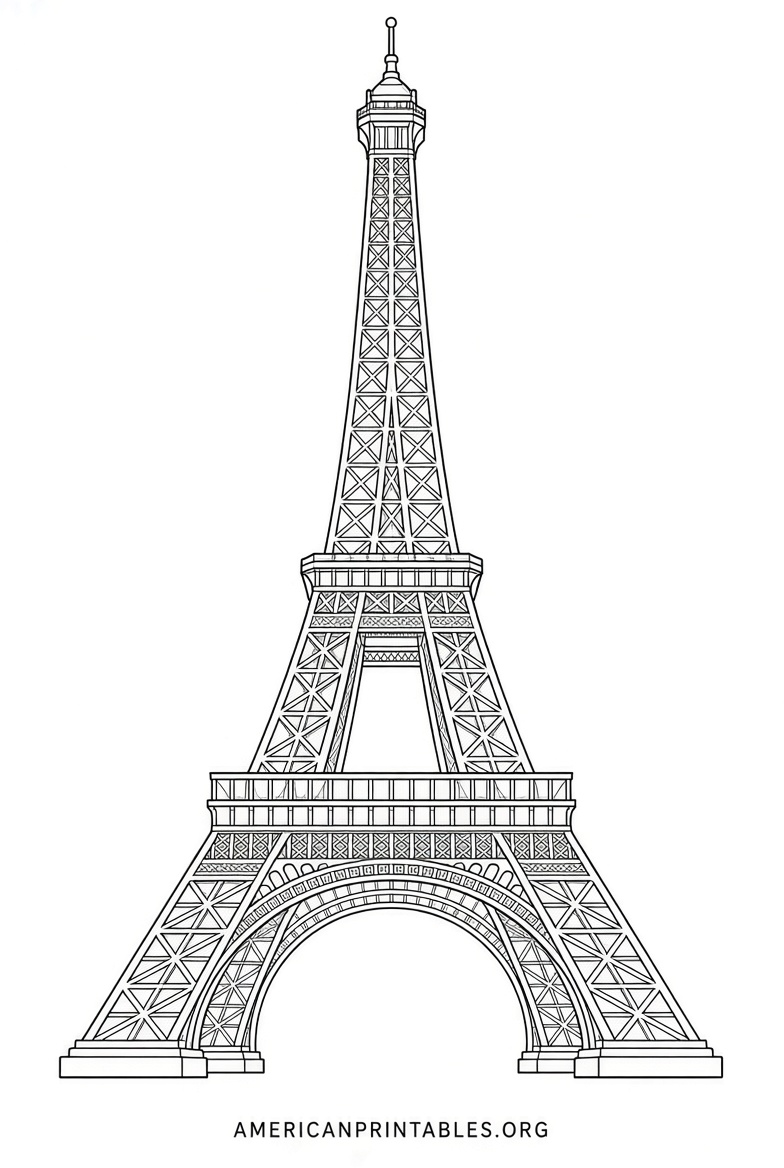 Free Printable Eiffel Tower Pictures to Download (1)