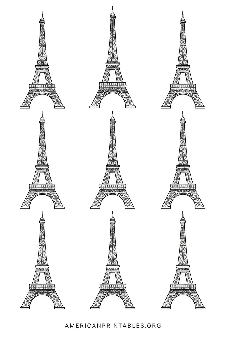 Free Printable Eiffel Tower Pictures to Download (2)