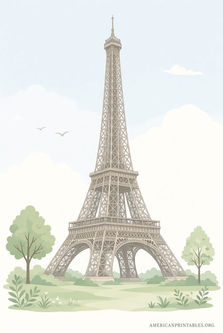 Free Printable Eiffel Tower Pictures to Download (4)
