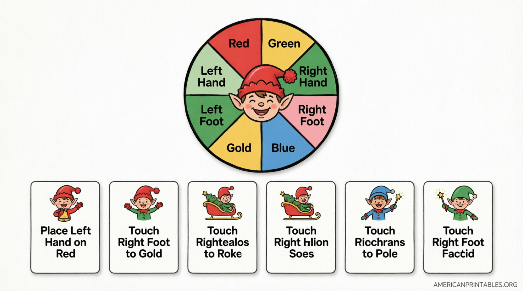Free Printable Elf Twister for Elf on the Shelf (4)