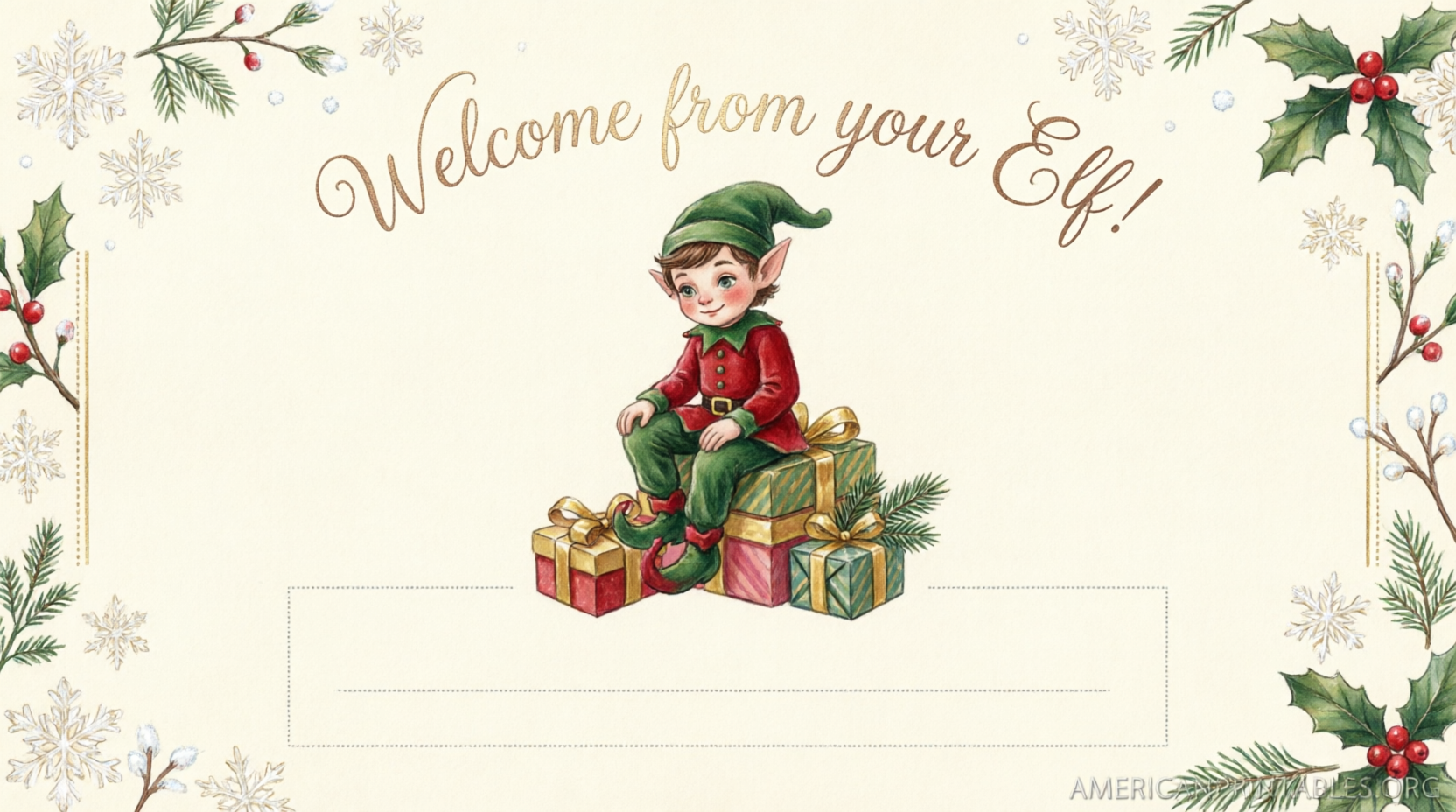 Free Printable Elf on the Shelf Welcome Letter (2)