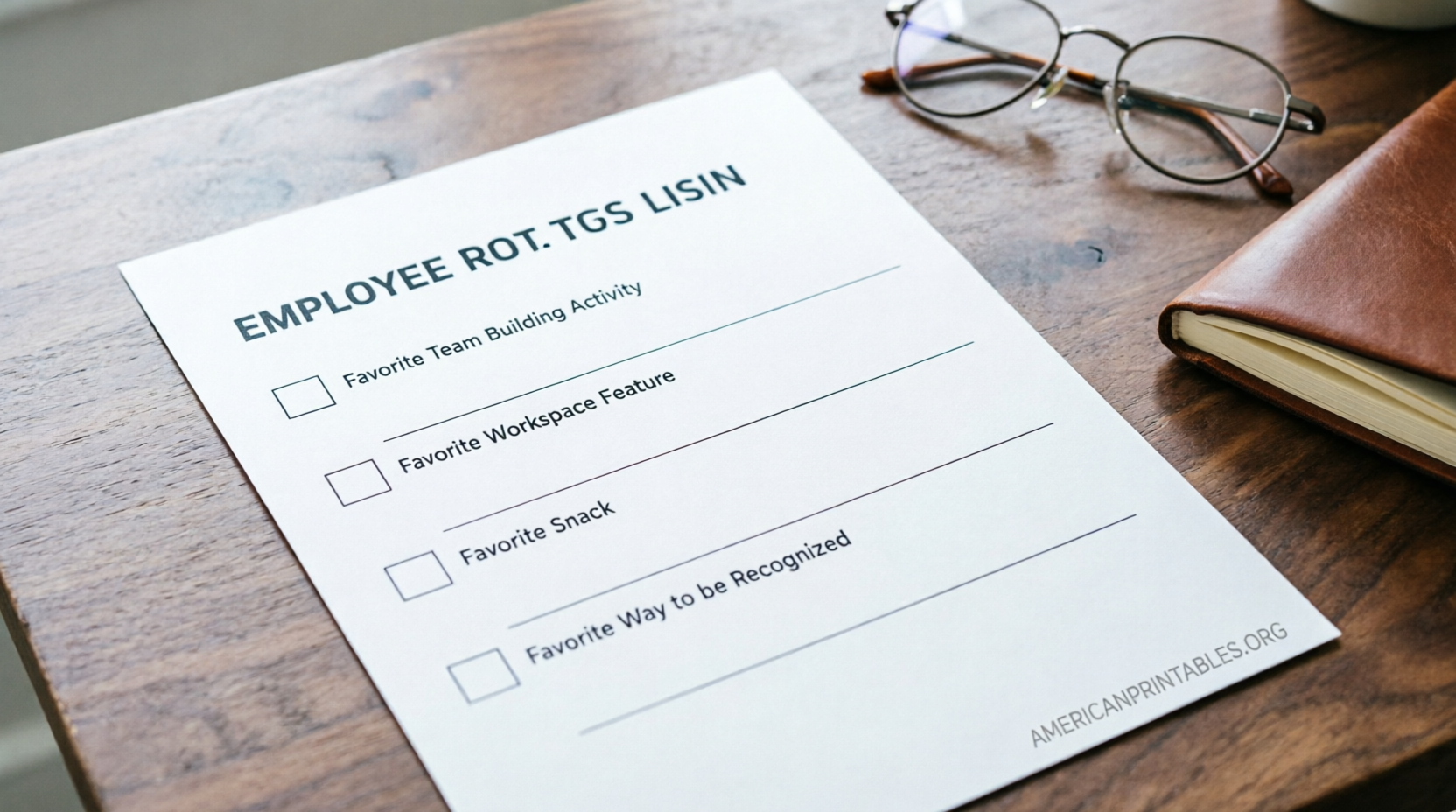 Free Printable Employee Favorite Things List (2)