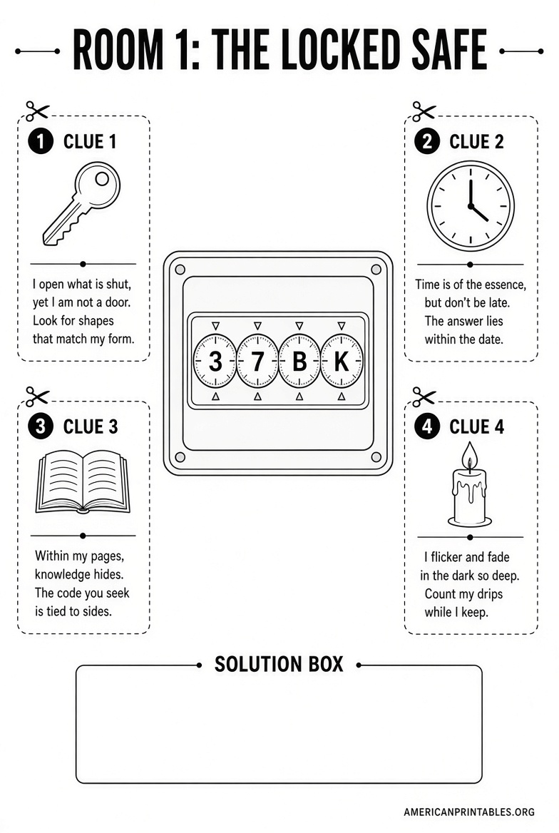 Free Printable Escape Room Puzzles PDF (1)
