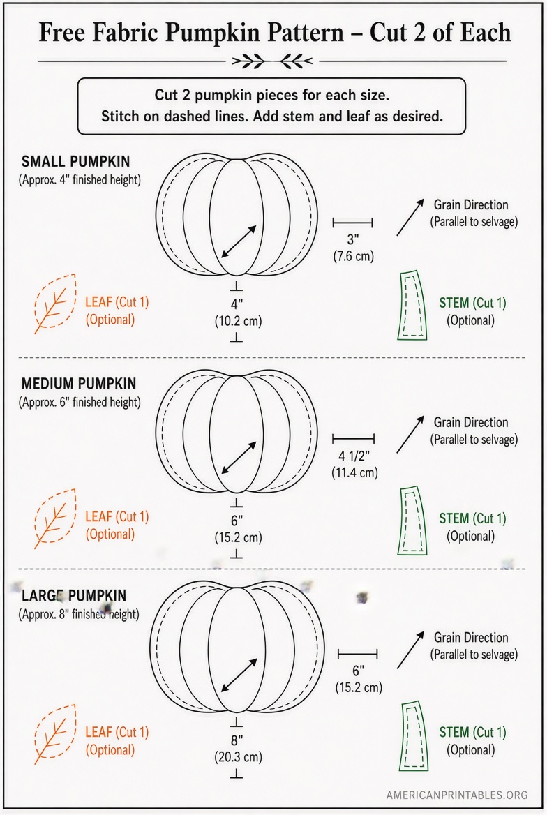 Free Printable Fabric Pumpkin Pattern Guide (2)