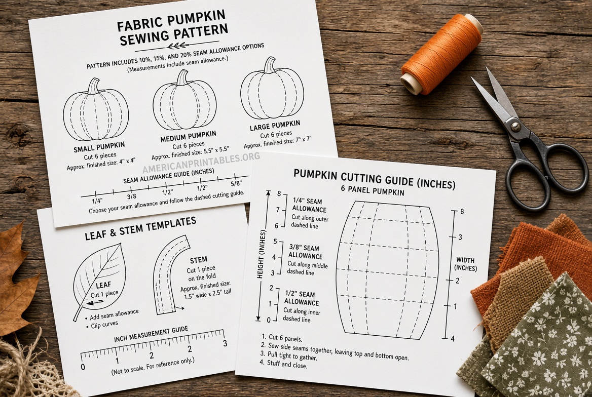 Free Printable Fabric Pumpkin Pattern Guide (3)