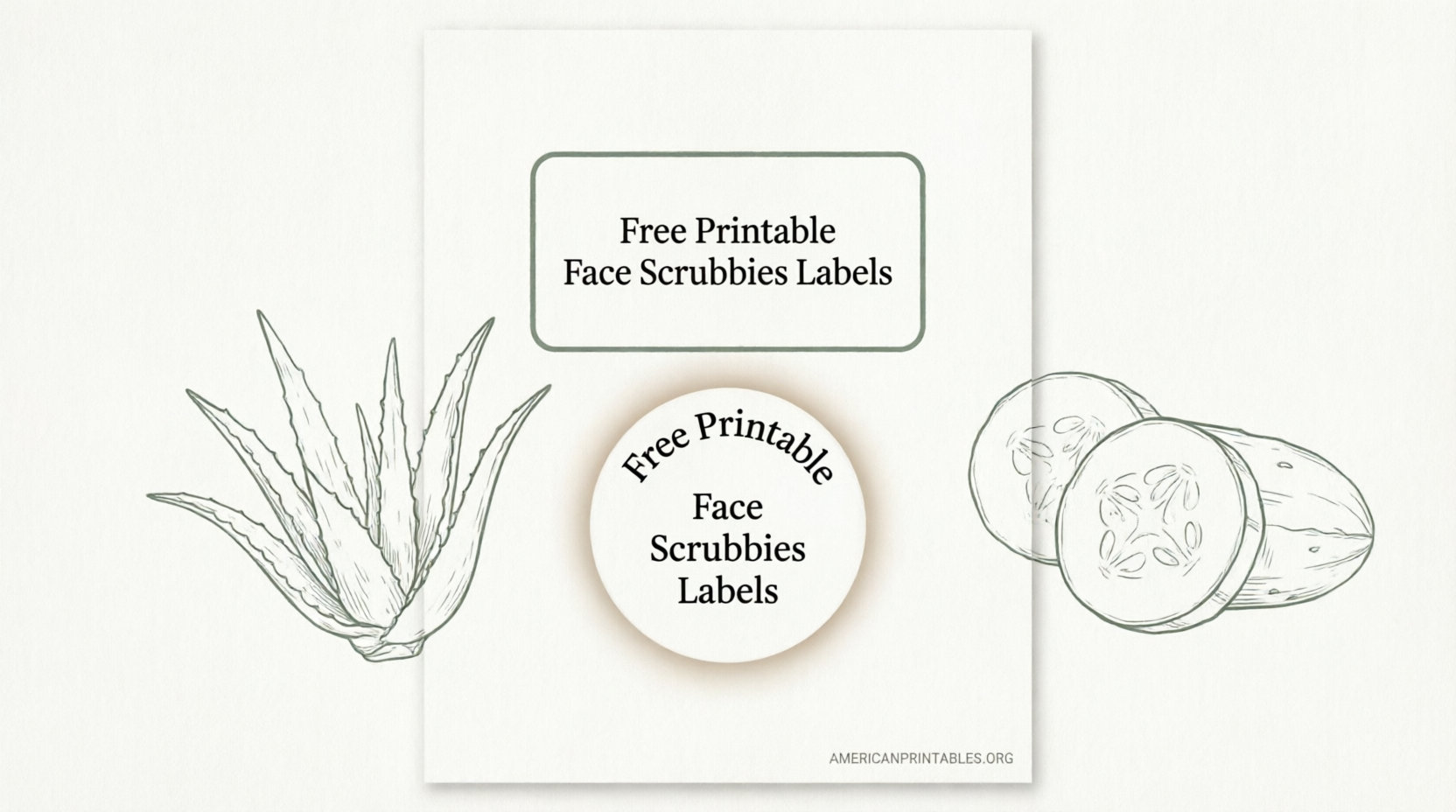 Free Printable Face Scrubbies Labels (1)