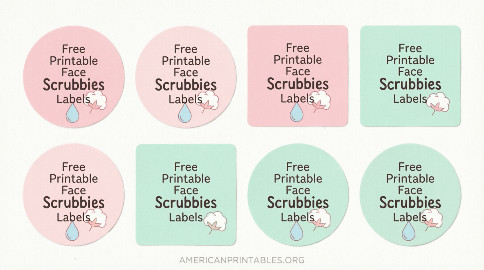 Free Printable Face Scrubbies Labels (3)