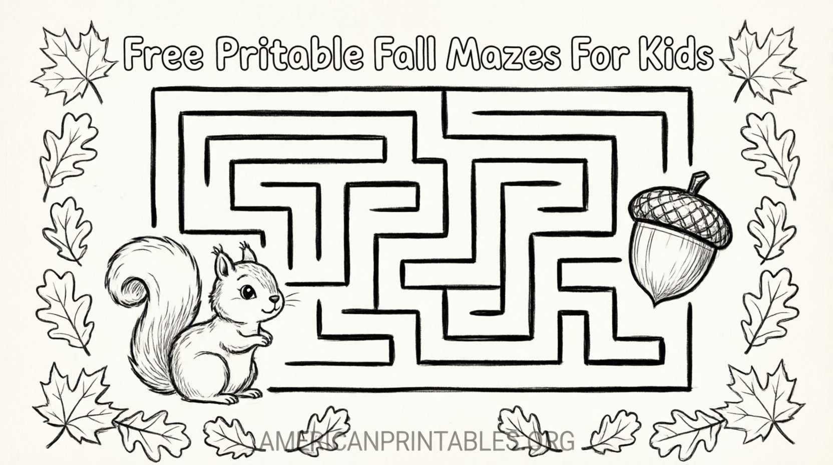 Free Printable Fall Mazes for Kids (1)
