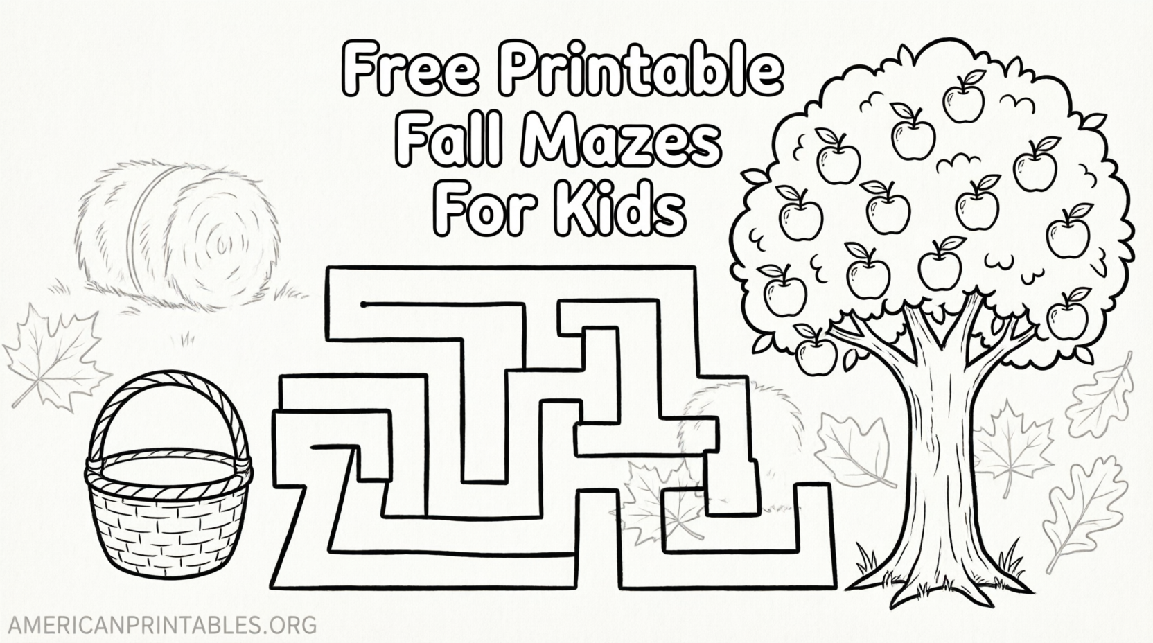 Free Printable Fall Mazes for Kids (2)