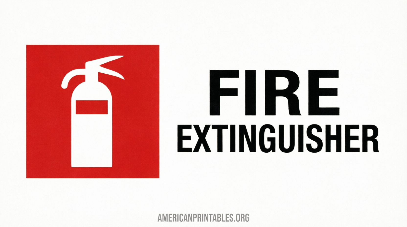 Free Printable Fire Extinguisher Signs (PDF) (2)