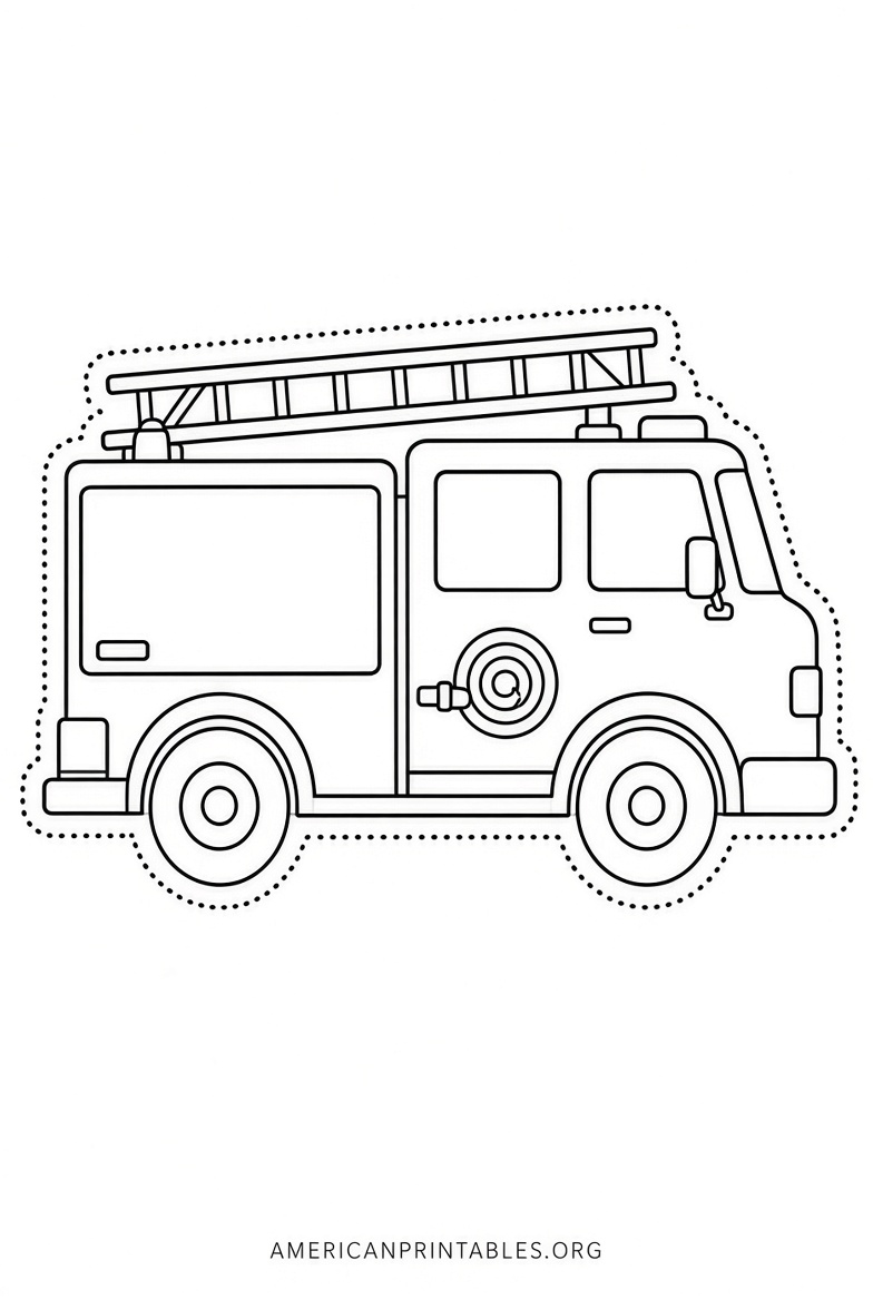Free Printable Fire Truck Template for Kids (1)