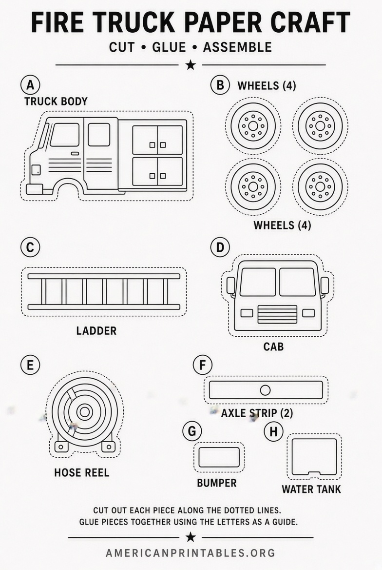 Free Printable Fire Truck Template for Kids (4)