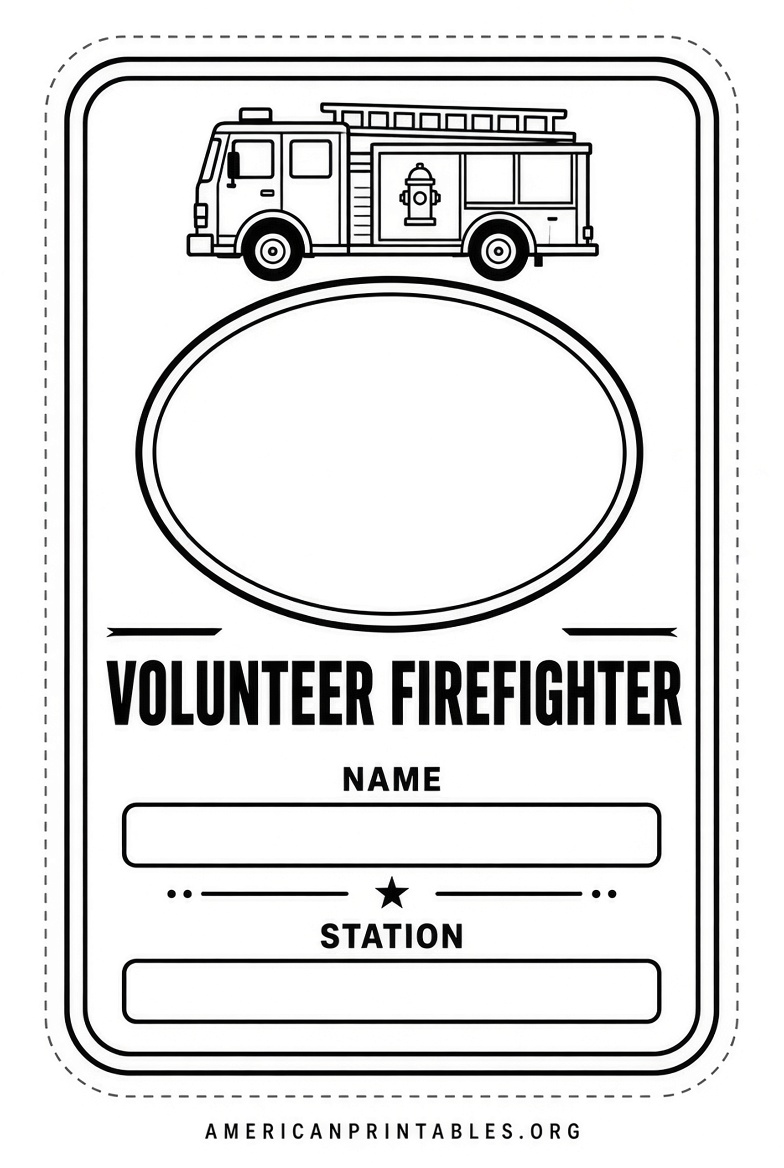 Free Printable Fireman Badge Template (3)