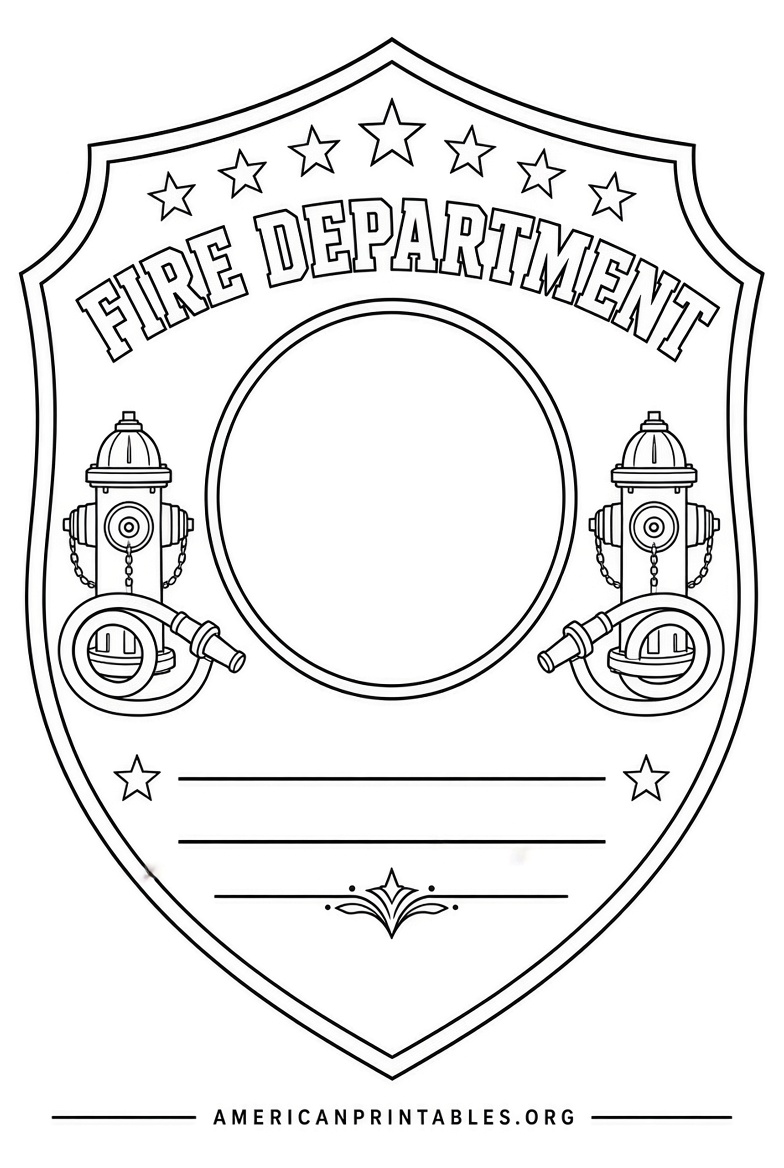 Free Printable Fireman Badge Template (4)