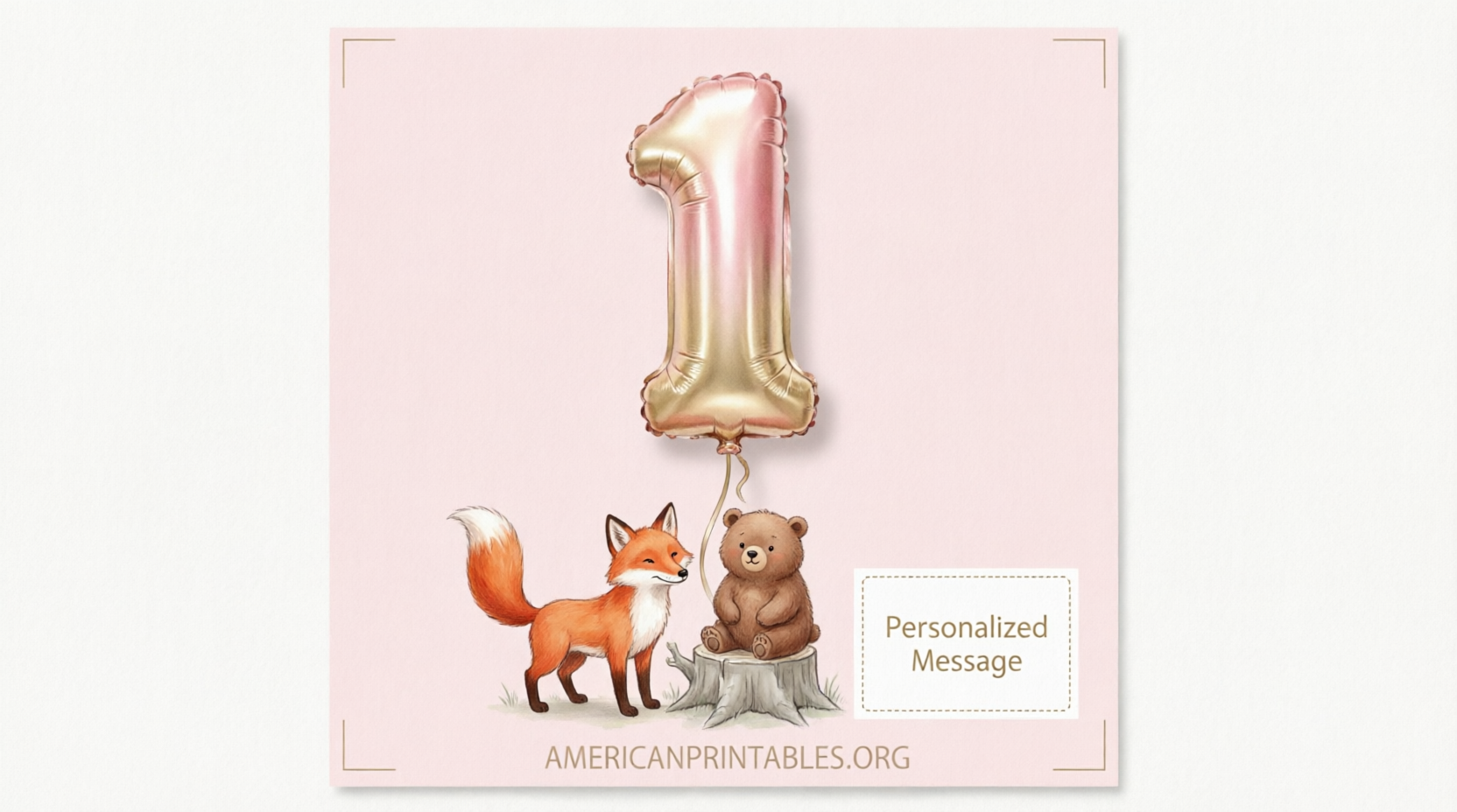 Free Printable First Birthday Cards to Download (1)