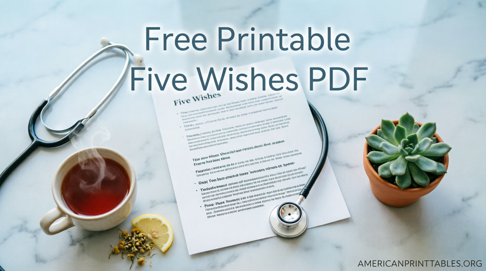Free Printable Five Wishes PDF Guide (USA) (4)
