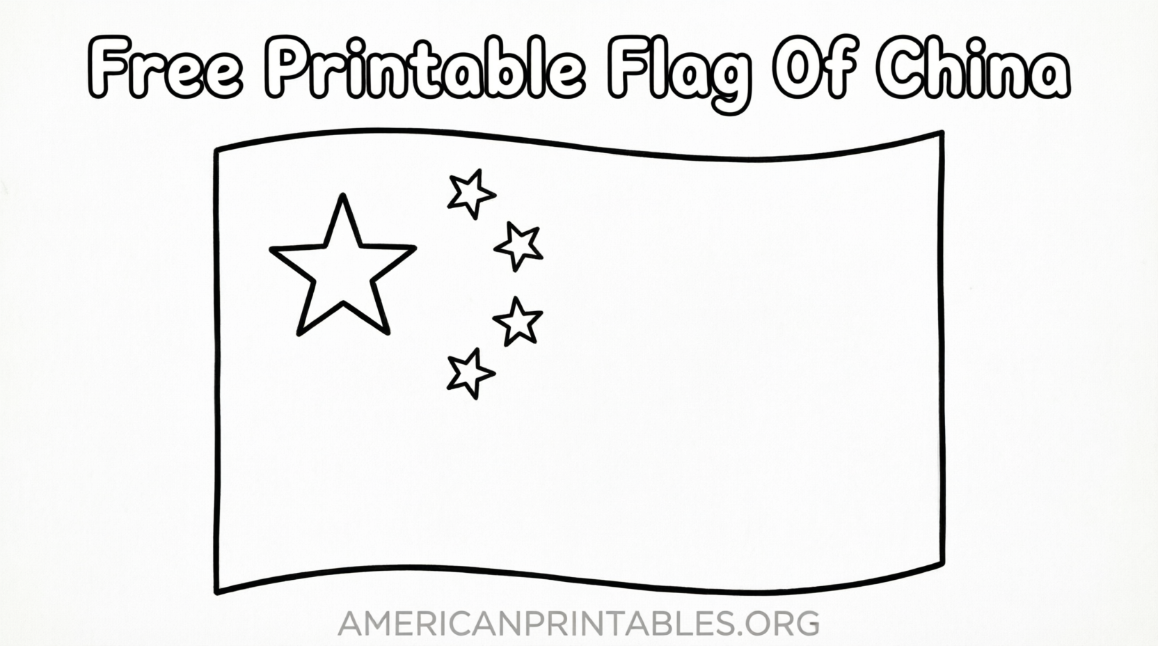 Free Printable Flag of China PDF Downloads (2)