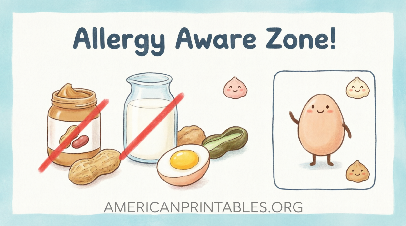 Free Printable Food Allergy Posters USA Guide (2)