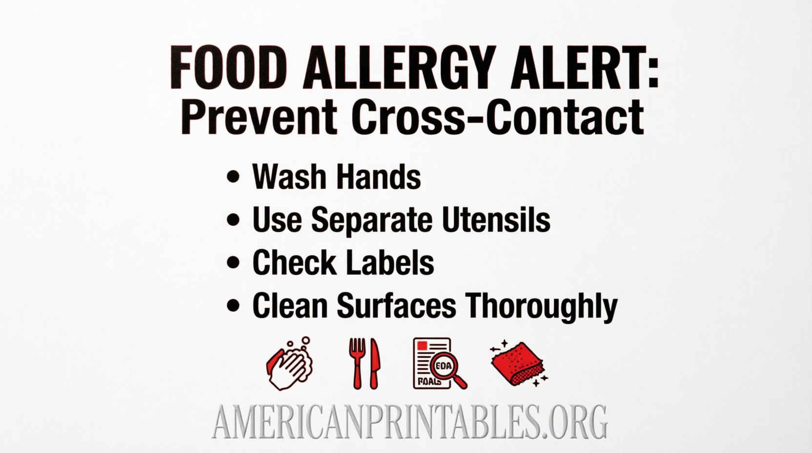 Free Printable Food Allergy Posters USA Guide (3)