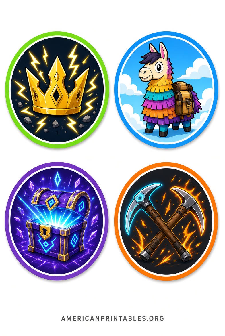 Free Printable Fortnite Cake Toppers (1)