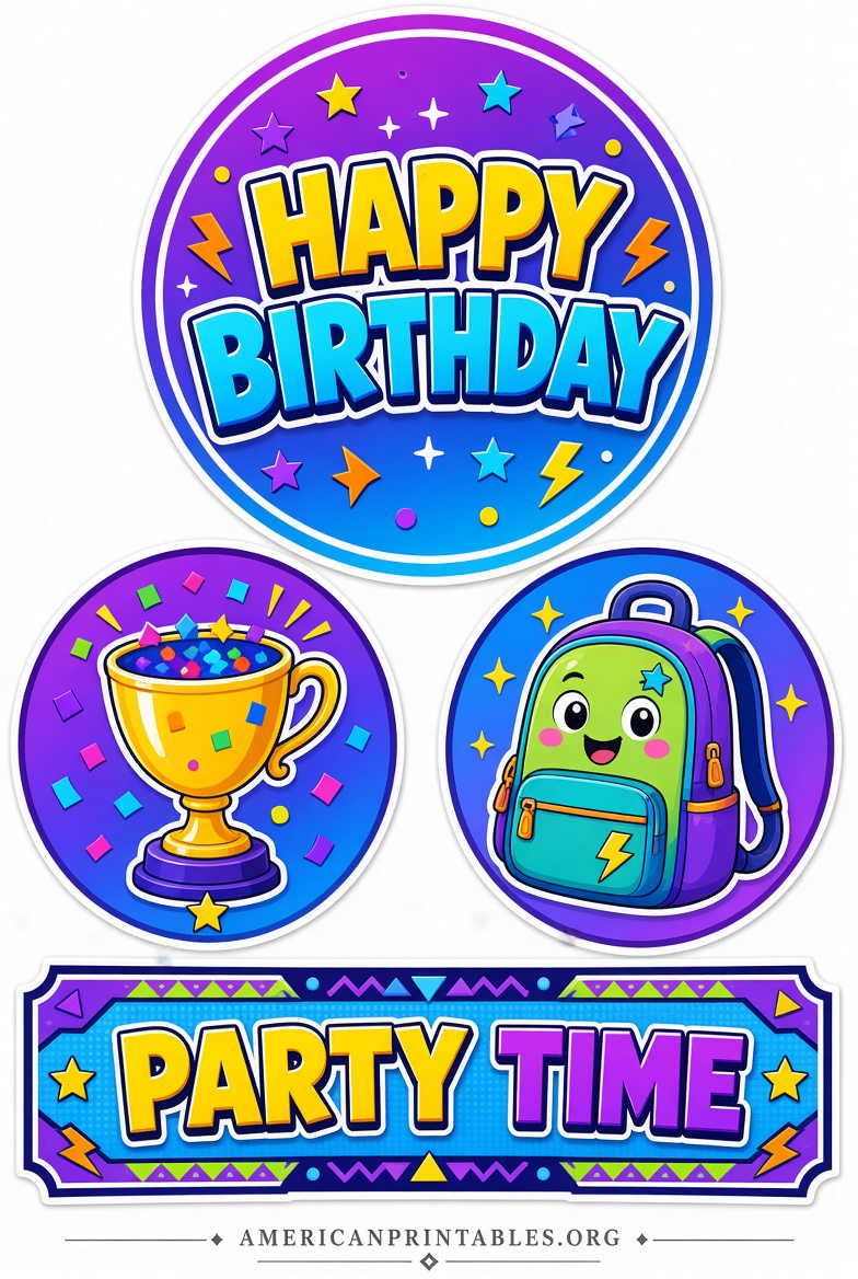 Free Printable Fortnite Cake Toppers (2)