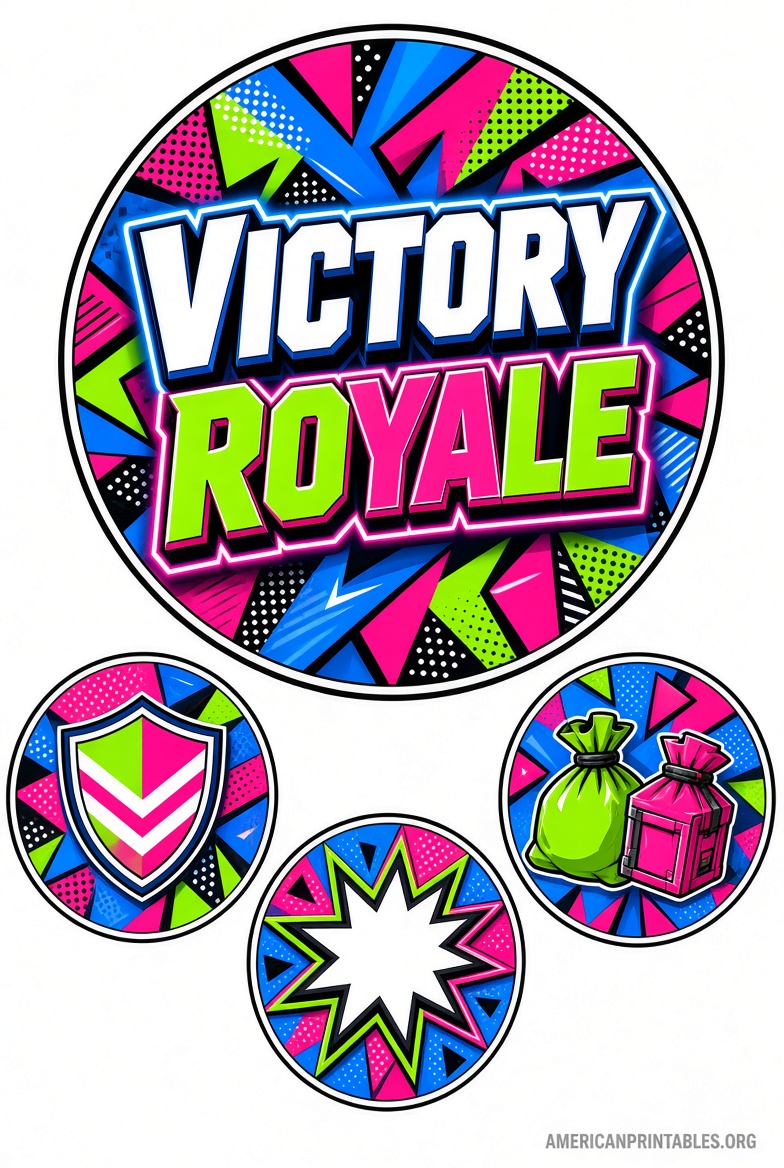 Free Printable Fortnite Cake Toppers (4)