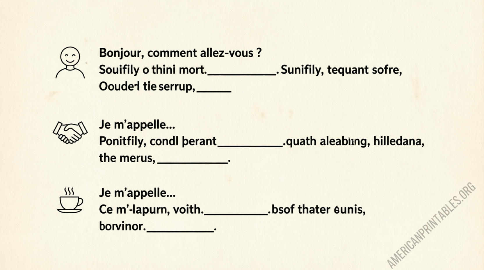 Free Printable French Worksheets for Beginners (2)