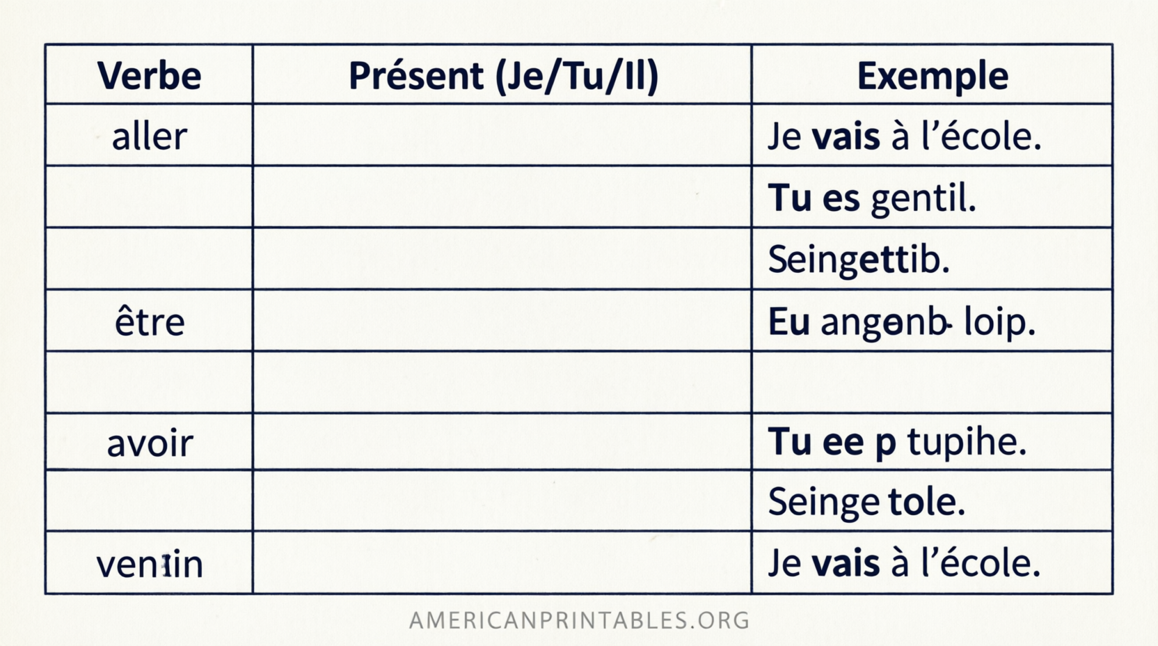 Free Printable French Worksheets for Beginners (3)